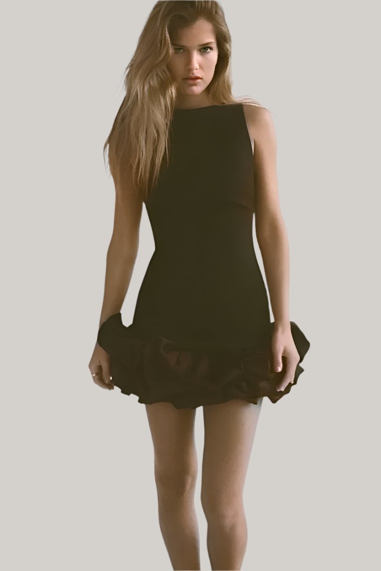 MATCHING VOLUMINOUS PLAYSUIT DRESS