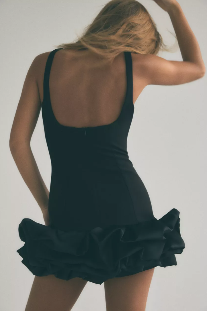 MATCHING VOLUMINOUS PLAYSUIT DRESS