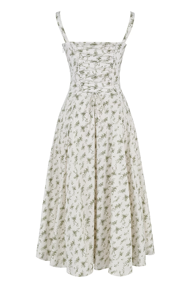 Carmen Floral Print Bustier Sundress