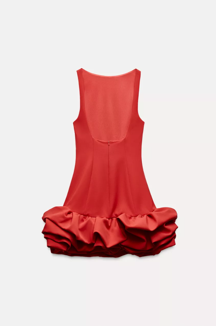 MATCHING VOLUMINOUS PLAYSUIT DRESS