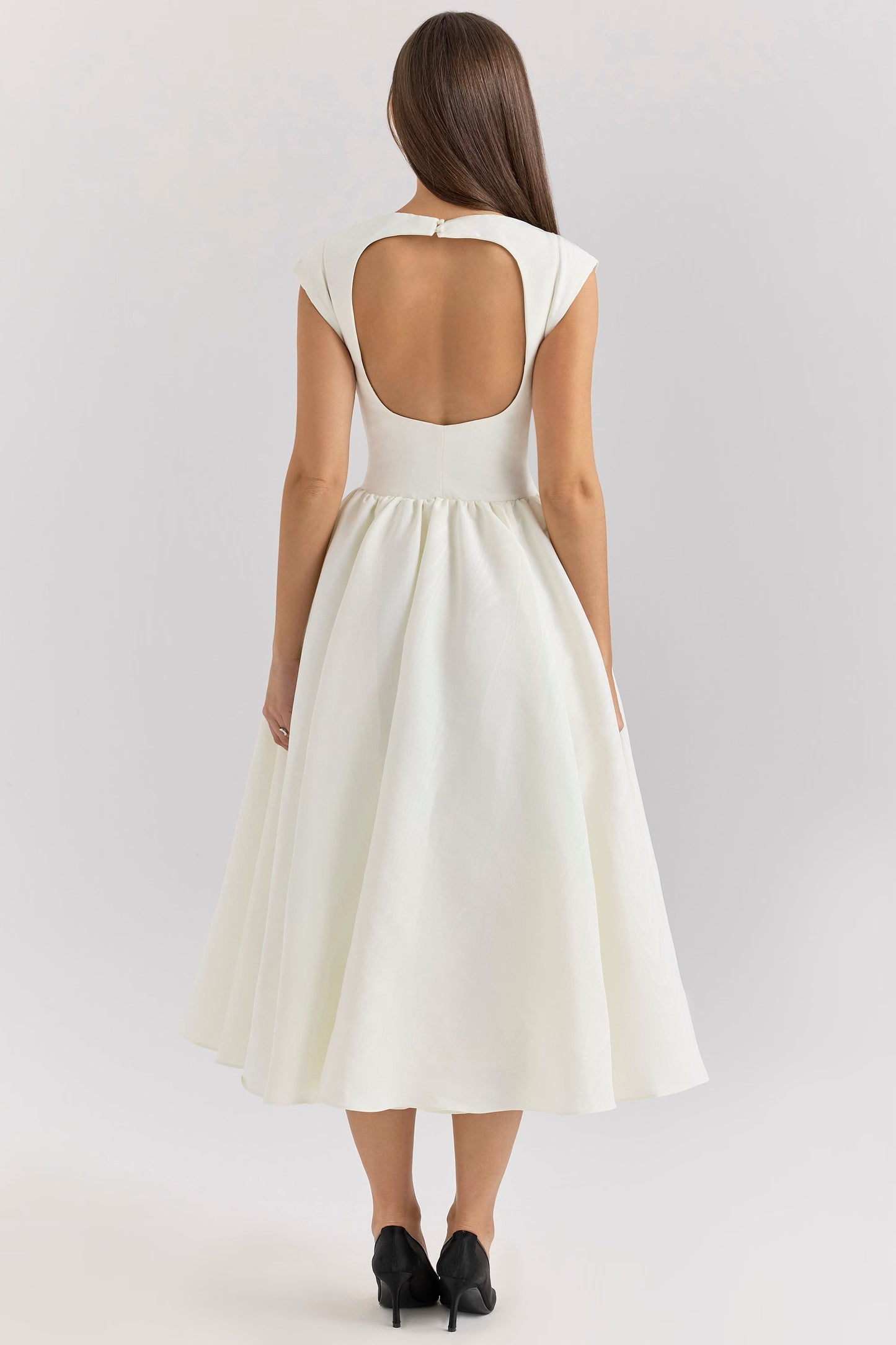 Debutante Midi Dress - Ivory