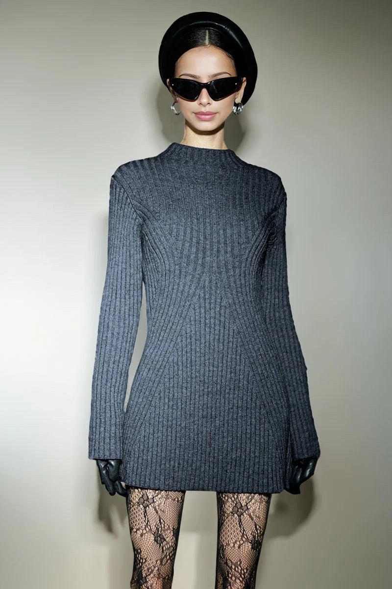 Fall Rib-Knit Dress