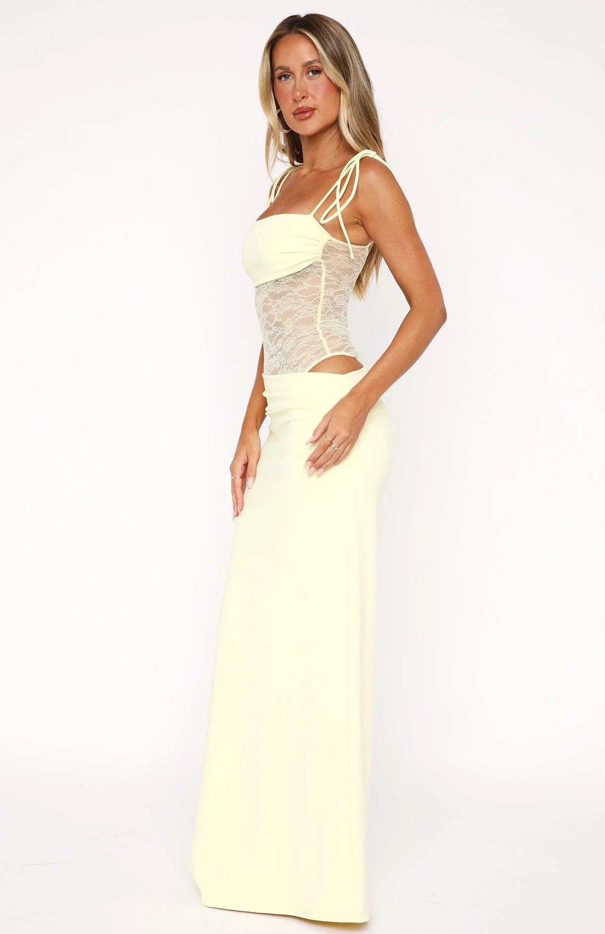 Lila Radiant Glow Maxi Dress - Lemon
