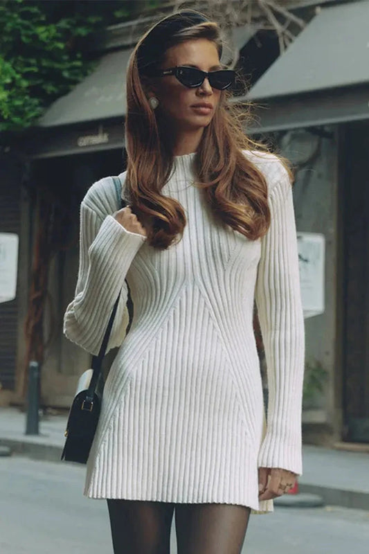 Fall Rib-Knit Dress